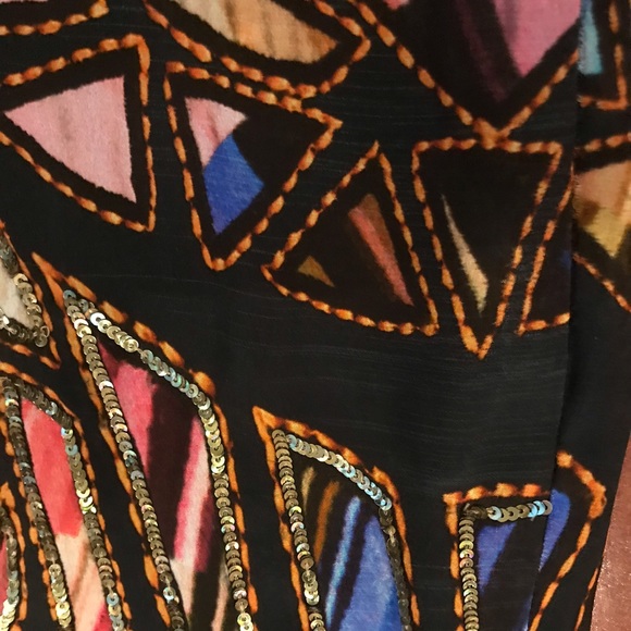 Gorgeous Anthropologie silk and sequin skirt - Picture 6 of 8